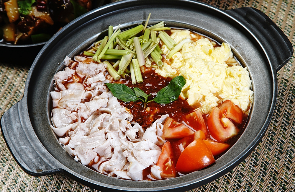 羅勒番茄豬肉鍋(圖)